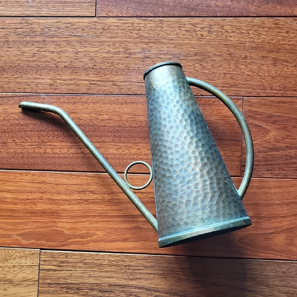 Vintage Hammered Metal Watering Can - Picture 1 of 11